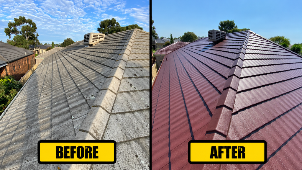Services 14 Before and After Roof Restoration
